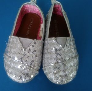 Silver slippers